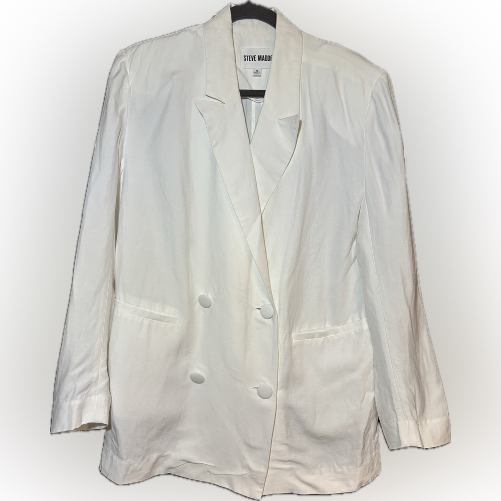 Steve Madden - White Oversized Blazer (S)